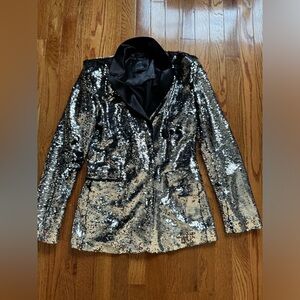 Sequin blazer Bershka